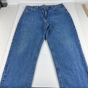 Carhartt Jeans Men's 38 x 29* Relaxed Fit Blue Faded Cotton Denim Tag 40 x 30